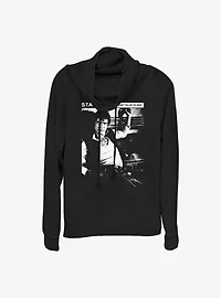 Star Wars Grunge Solo Cowl Neck Long-Sleeve Top
