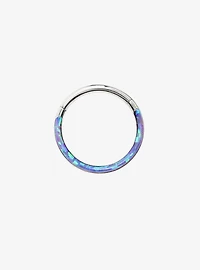 16G Steel Opal Hinged Clicker