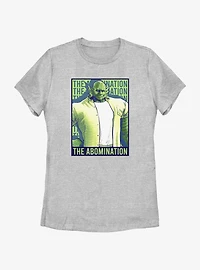 Marvel She-Hulk The Abomination Propaganda Womens T-Shirt