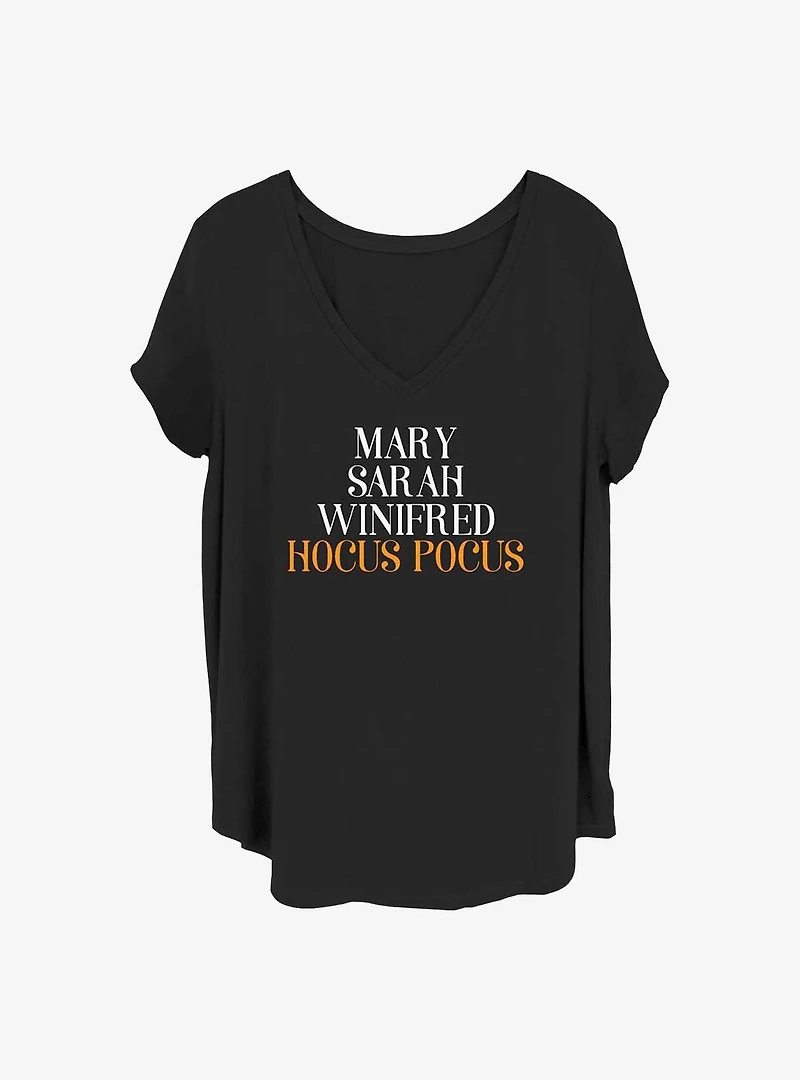 Disney Hocus Pocus Mary, Sarah, Winifred Girls T-Shirt Plus Size