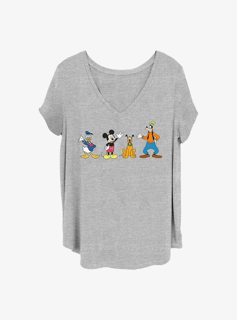 Disney Mickey Mouse 4 Friends Girls T-Shirt Plus
