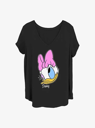 Disney Daisy Duck Big Face Girls T-Shirt Plus