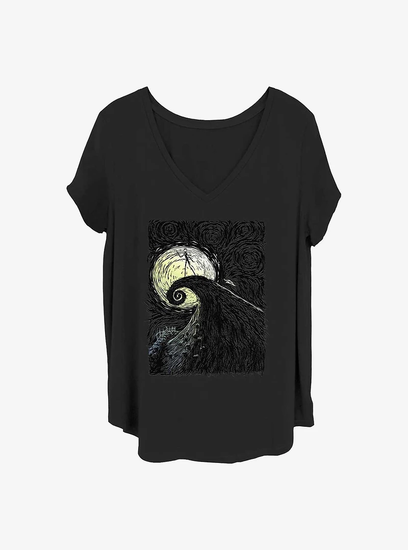 Disney The Nightmare Before Christmas Spiral Hill Girls T-Shirt Plus