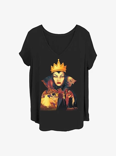Disney Snow White and the Seven Dwarfs Evil Queen Girls T-Shirt Plus