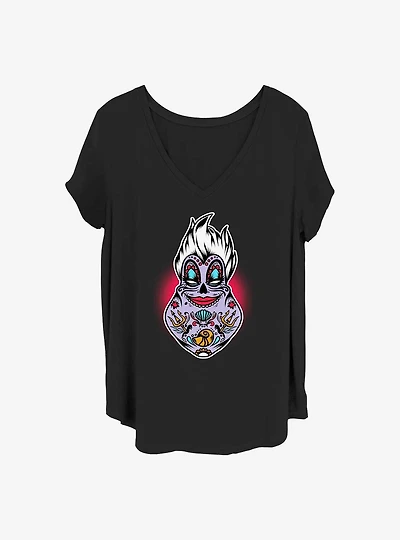 Disney The Little Mermaid Sugar Skull Ursula Girls T-Shirt Plus