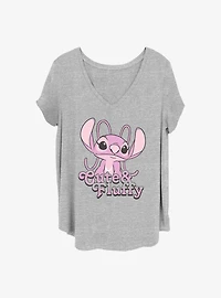Disney Lilo & Stitch Fluffy Angel Girls T-Shirt Plus