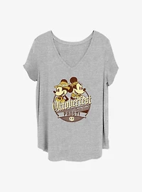 Disney Mickey Mouse & Minnie Oktoberfest Deutschland Girls T-Shirt Plus