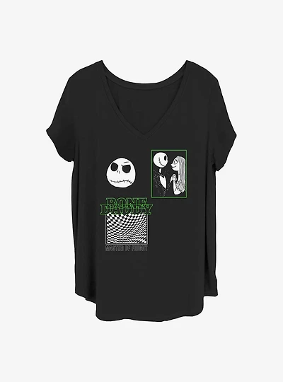 Disney The Nightmare Before Christmas Bone Daddy Jack With Sally Girls T-Shirt Plus