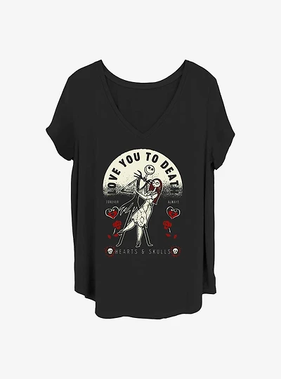Disney The Nightmare Before Christmas To Death Girls T-Shirt Plus
