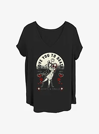 Disney The Nightmare Before Christmas To Death Girls T-Shirt Plus