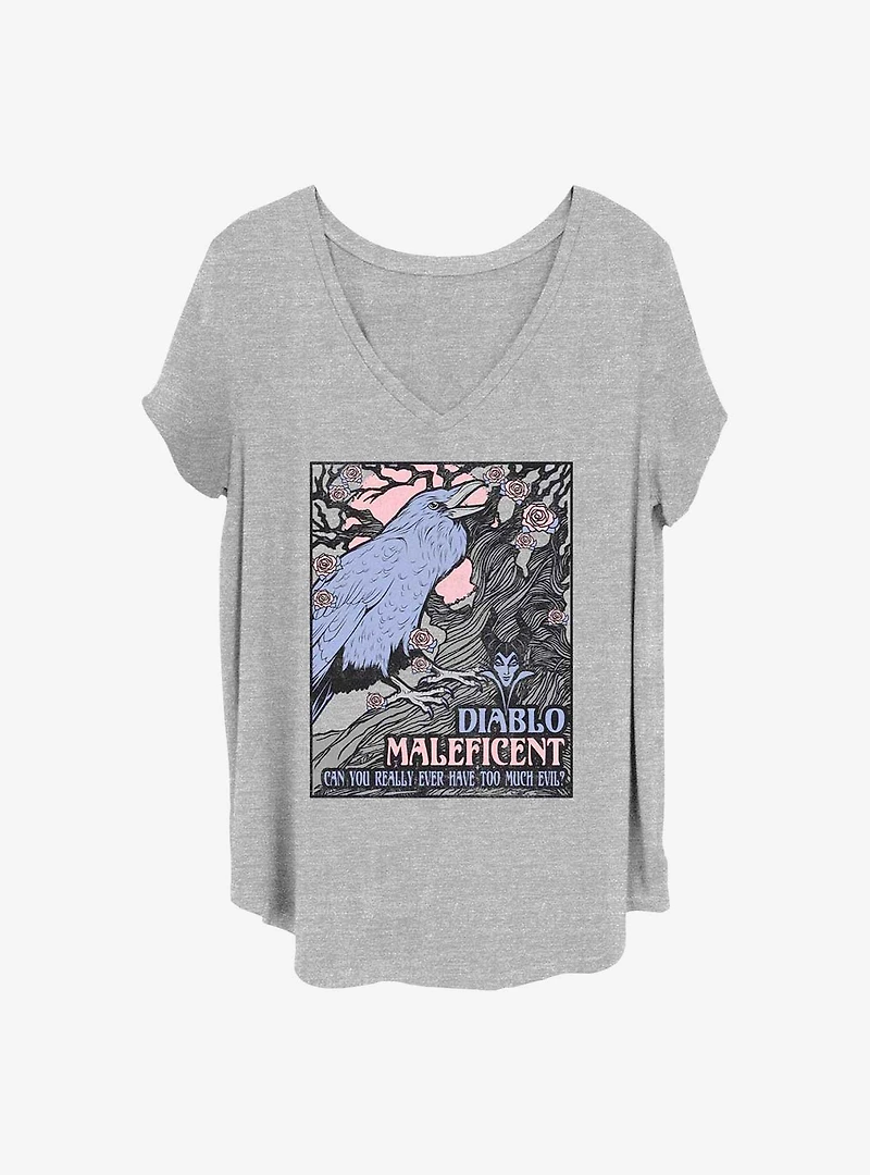 Disney Villains Too Much Evil Girls T-Shirt Plus
