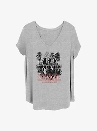 Stranger Things Upside Down Girls T-Shirt Plus