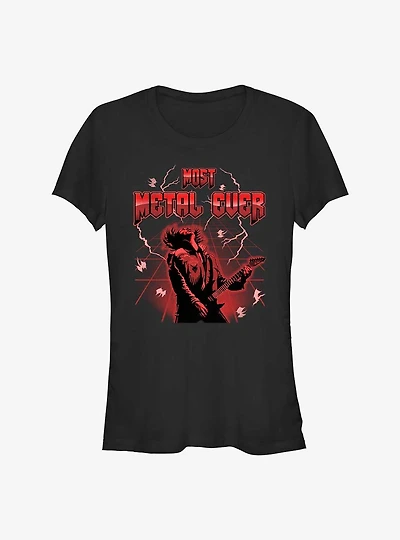 Stranger Things Most Metal Ever Eddie Munson Girls T-Shirt