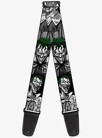 DC Comics Batman Joker Laughing Poses Wide Guitar Strap