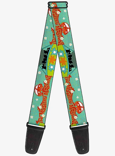 Scooby-Doo Group In The Mystery Machine Guitar Strap