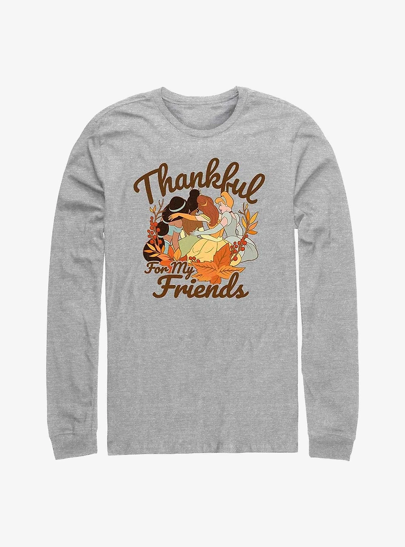 Disney Princesses Thankful For Friends Long-Sleeve T-Shirt