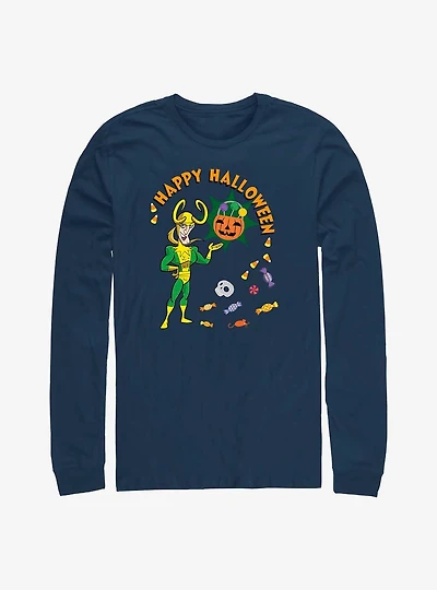 Marvel Loki Happy Halloween Long-Sleeve T-Shirt