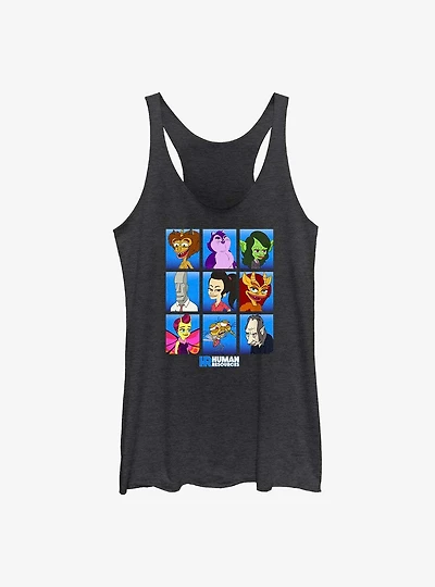 Human Resources Monsters Box Womens Tank Top