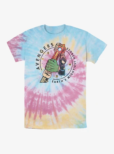 Marvel Avengers Mighty Hands Tie Dye T-Shirt