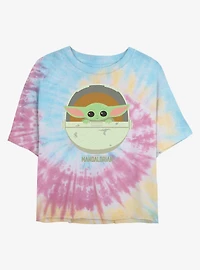 Star Wars The Mandalorian Child Tie Dye Crop Girls T-Shirt