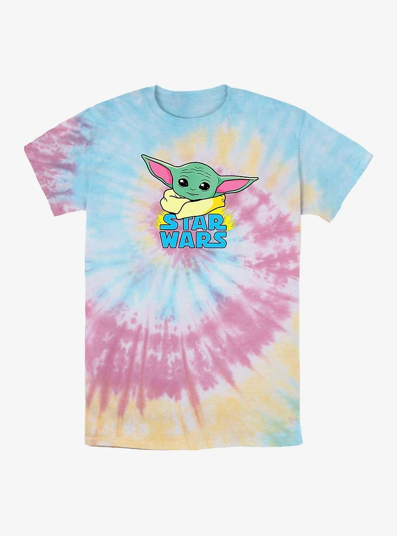 Star Wars The Mandalorian Child Logo Tie Dye T-Shirt