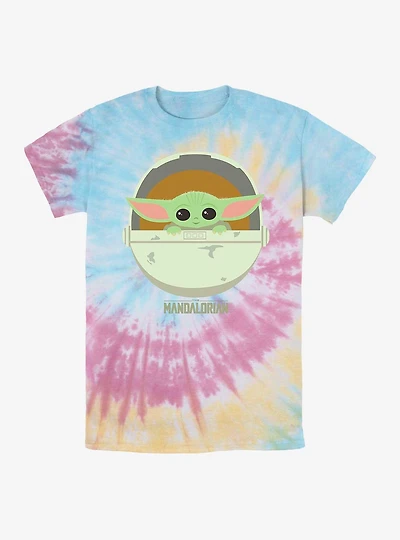 Star Wars The Mandalorian Child Tie Dye T-Shirt