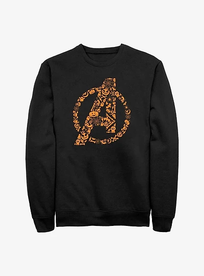 Marvel Avengers Halloween Logo Fill Sweatshirt