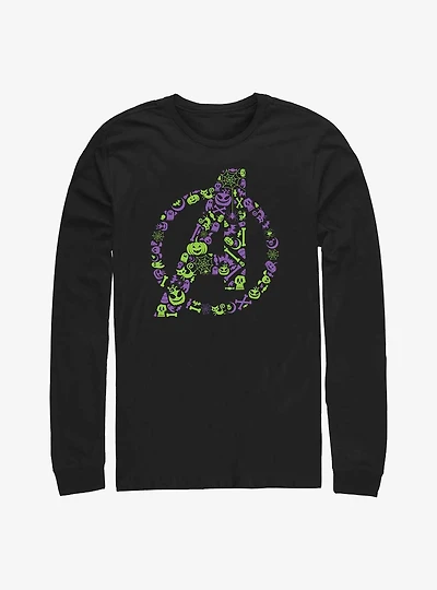 Marvel Avengers Halloween Logo Long-Sleeve T-Shirt