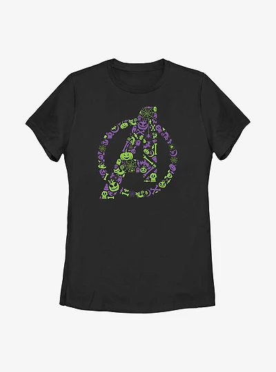 Marvel Avengers Halloween Logo Womens T-Shirt