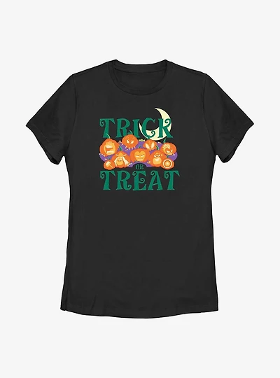 Marvel Avengers Pumpkins Trick Or Treat Womens T-Shirt