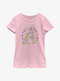 Marvel Avengers Halloween Logo Youth Girls T-Shirt