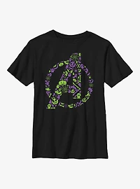 Marvel Avengers Halloween Logo Youth T-Shirt