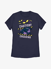 Marvel Black Panther Caution Crossing Womens T-Shirt