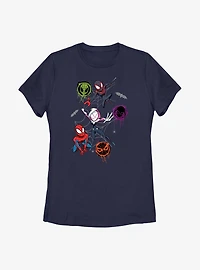 Marvel Spider-Man Trio Spifderverse Womens T-Shirt