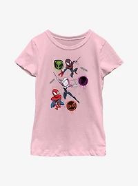 Marvel Spider-Man Trio Spifderverse Youth Girls T-Shirt
