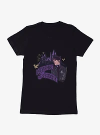 Wednesday Nevermore Academy Building Womens T-Shirt