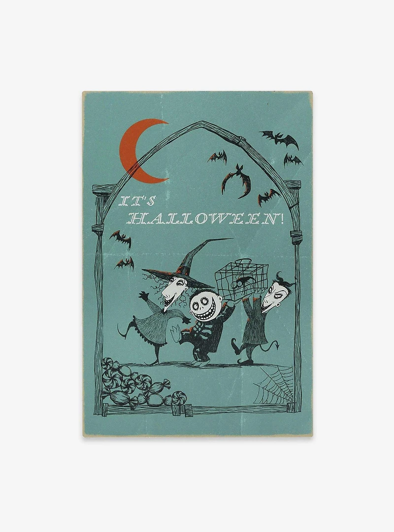 Disney The Nightmare Before Christmas It's Halloween Wood Wall Decor