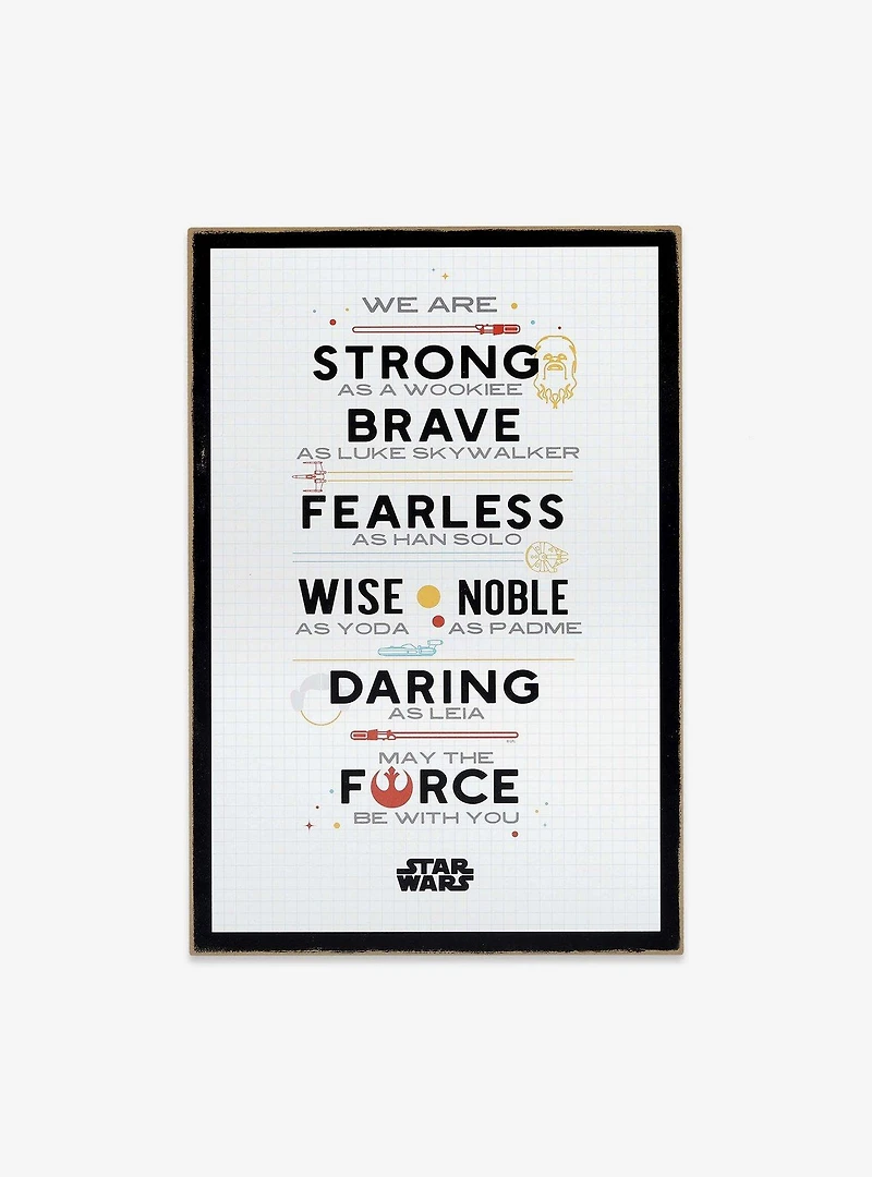 Star Wars Constitution Wood Wall Decor