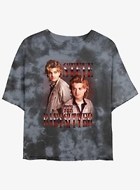 Stranger Things Steve The Babysitter Mineral Wash Crop Girls T-Shirt
