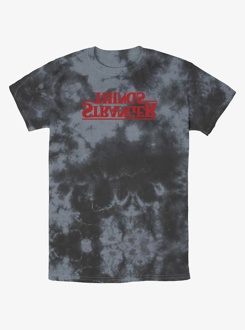 Stranger Things Upside Down Logo Mineral Wash T-Shirt
