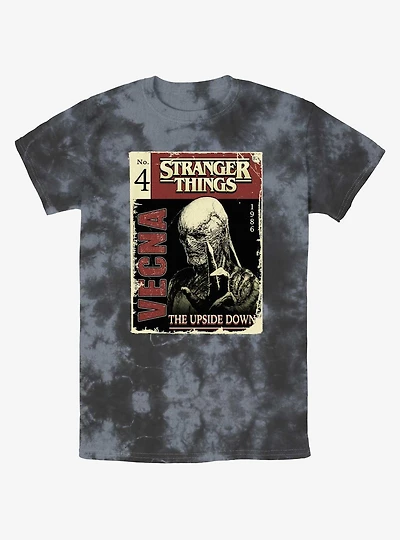 Stranger Things Vecna Pulp Comic Mineral Wash T-Shirt