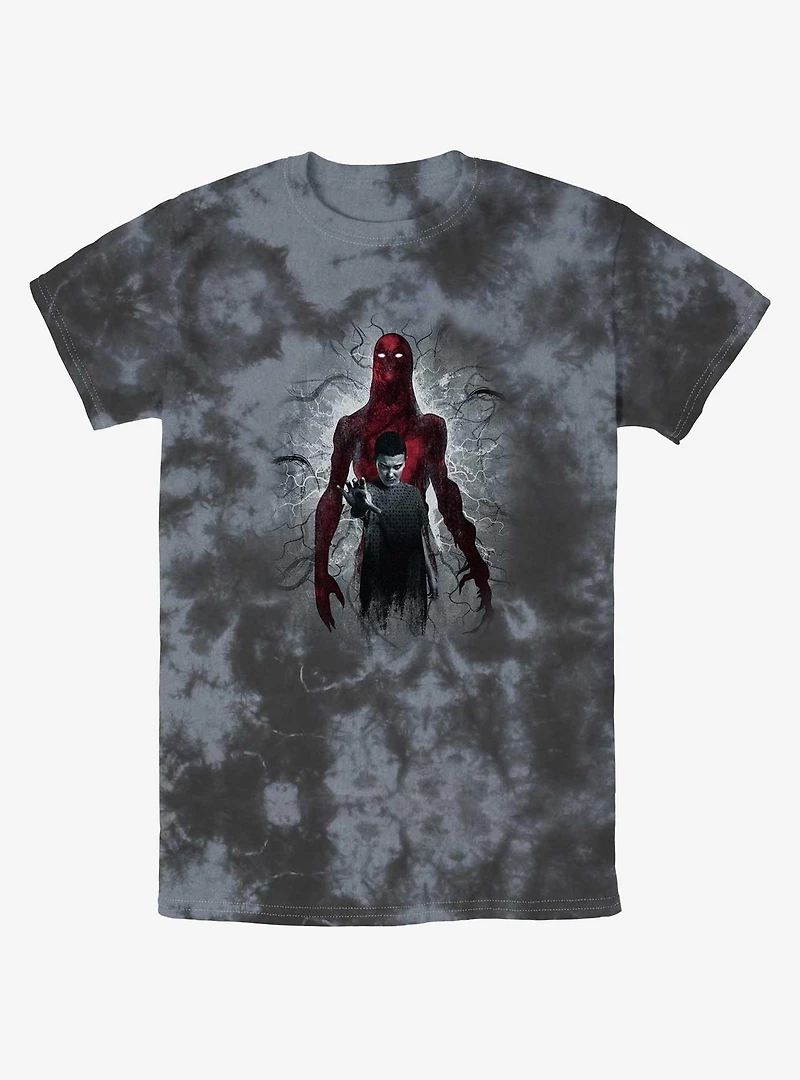 Stranger Things Vecna and Eleven Mineral Wash T-Shirt