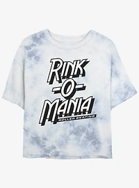 Stranger Things Rink-O-Mania Logo Mineral Wash Crop Girls T-Shirt