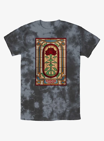 Stranger Things Stained Glass Mineral Wash T-Shirt