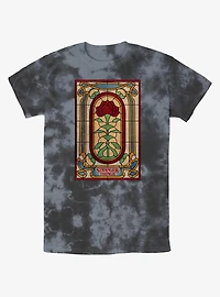 Stranger Things Stained Glass Mineral Wash T-Shirt
