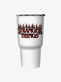 Stranger Things Flame Logo Travel Mug
