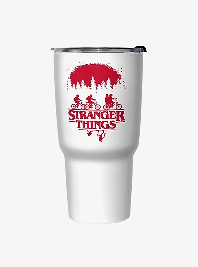 Stranger Things Riding Bikes Travel Mug