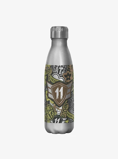 Stranger Things Eleven Camo Stainless Steel Water Bottle