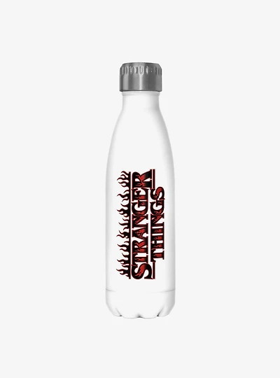 Stranger Things Flame Logo Stainless Steel Water Bottle
