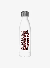 Stranger Things Flame Logo Stainless Steel Water Bottle